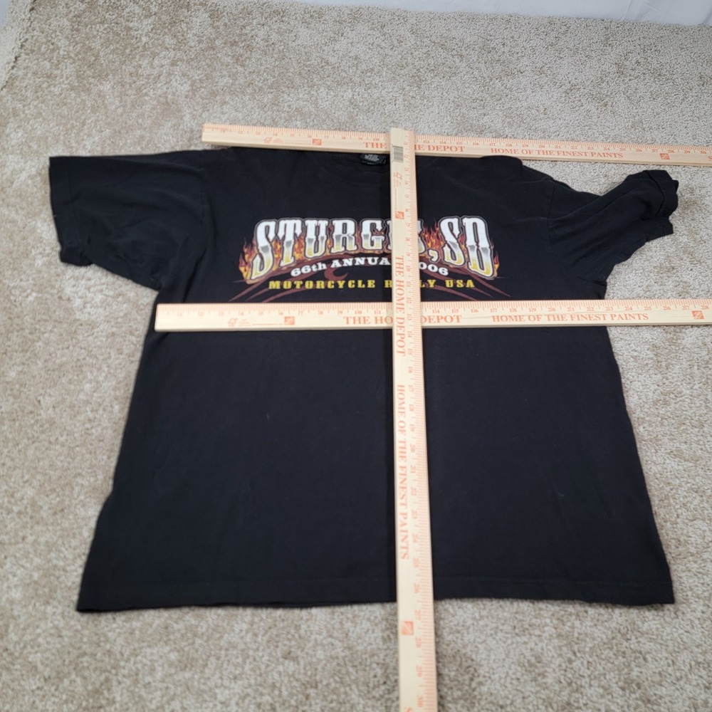 Cosy Cool Men's Sturgis SD‎ Motorcycle Rally Graphic Tee 2006 Black Size 2XL - Picture 2 of 4